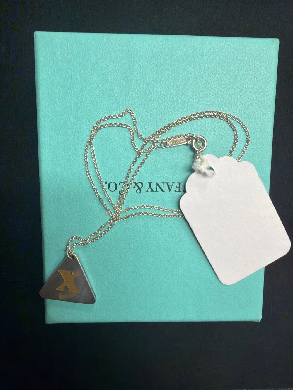 Tiffany&co Sterling Silver Nike Women’s Marathon Necklace